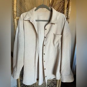 Vintage cream corduroy button down